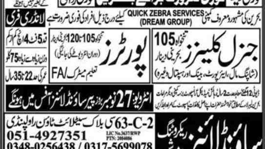 Jobs-In-Bahrain-For-Pakistani