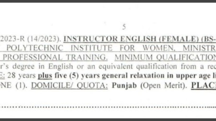 FPSC-Lecturer-English-Jobs-For-Female