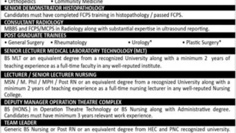 Latest-Teaching-Vacancies-In-Lahore