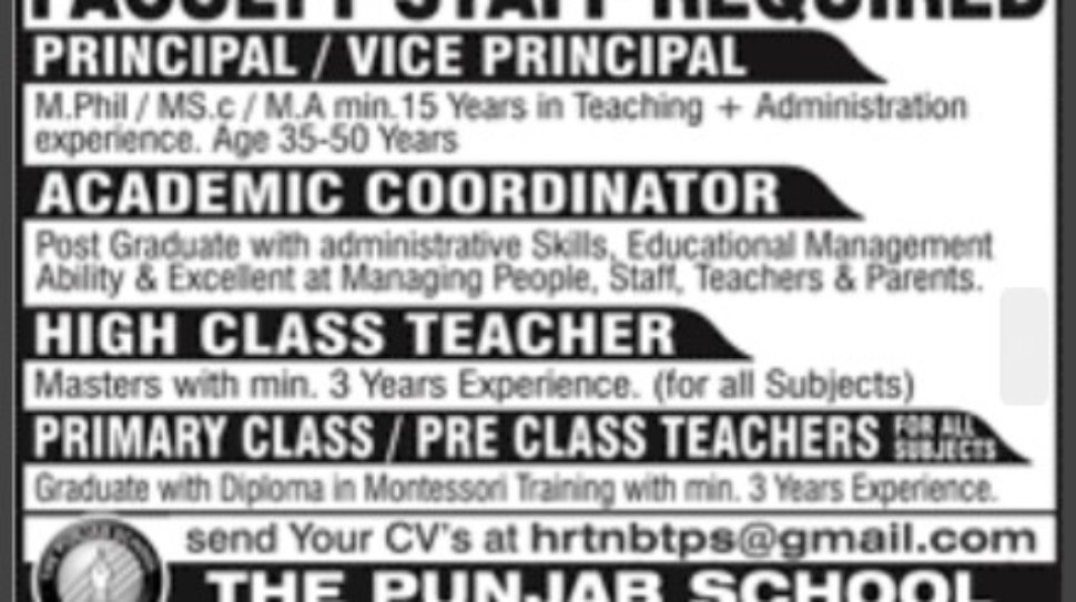 Teaching-Jobs-In-Lahore-Pakistan